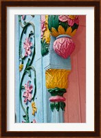 Ornate doorway detalis, Delhi, India Fine Art Print