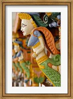 Wood carving, Raj Palace Hotel, Jaipur, India Fine Art Print