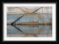 Steps mirrored on small lake, Jodhpur, India Fine Art Print