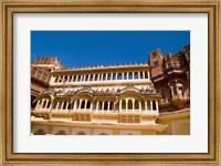 Close-up of Building in Jodhpur at Fort Mehrangarh, Rajasthan, India Fine Art Print