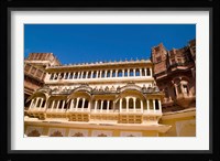 Close-up of Building in Jodhpur at Fort Mehrangarh, Rajasthan, India Fine Art Print