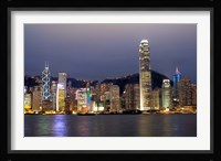 Hong Kong Skyline with Victoris Peak, China Fine Art Print