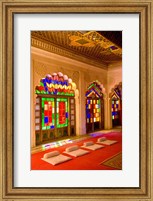 Stained Glass Windows of Fort Palace, Jodhpur at Fort Mehrangarh, Rajasthan, India Fine Art Print