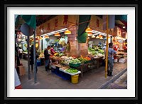 Street Market Vegetables, Hong Kong, China Fine Art Print