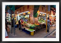 Street Market Vegetables, Hong Kong, China Fine Art Print