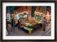 Street Market Vegetables, Hong Kong, China Fine Art Print