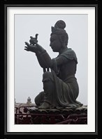 Tian Tan Statues, Hong Kong, China Framed Print