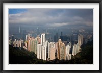 View From The Peak, Hong Kong, China Fine Art Print
