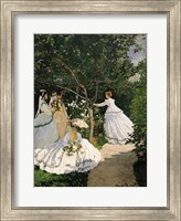 Women in the Garden, 1867 Fine Art Print