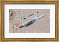 Two QF-4E Phantom II drones break over Holloman Air Force Base, New Mexico Fine Art Print