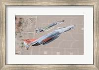 Two QF-4E Phantom II drones break over Holloman Air Force Base, New Mexico Fine Art Print