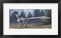 A mid-sized Cretaceous China deinonychosaur Fine Art Print