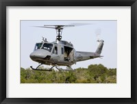 A US Air Force TH-1H Huey II during a training sortie in Alabama Fine Art Print