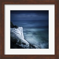 Chalk mountain and sea, Mons Klint cliffs, Denmark Fine Art Print