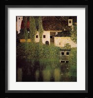 Unterach Manor and Lock Chamber on the Attersee Lake, c.1908 Fine Art Print
