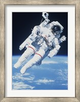 AstronautTaking a Spacewalk Fine Art Print