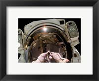 Astronaut Taking a Self-Portrait in space Fine Art Print
