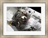 Maintenance on the International Space Station Fine Art Print