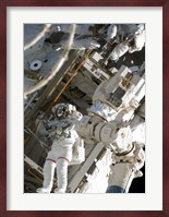 Construction and Maintenance on the International Space Station Fine Art Print