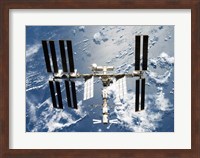 International Space Station is seen from Space Shuttle Discovery Fine Art Print