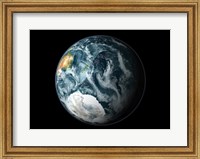 Satellite view of the Earth's Southern Hemisphere Fine Art Print