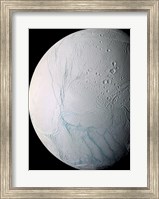 The South Pole of Saturn's Moon Enceladus Fine Art Print