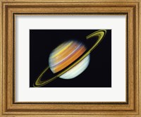 Saturn Taken By Voyager 2 From A Distance of 27 Million Miles Fine Art Print