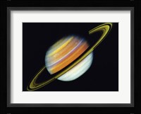 Saturn Taken By Voyager 2 From A Distance of 27 Million Miles Fine Art Print