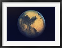 Mars seen through the Hubble Telescope Fine Art Print