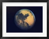 Mars seen through the Hubble Telescope Framed Print
