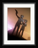 Alien Aiming a Gun Fine Art Print