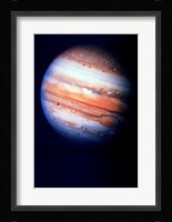 Close-up of Jupiter in space Framed Print