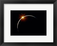 Apollo 12 view of a solar eclipse Fine Art Print