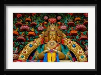 Buddha statues at Stok Palace, Ledakh, India Fine Art Print