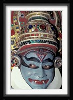 Kathakali Dancer Portrays Scenes from Hindu Epics, India Fine Art Print