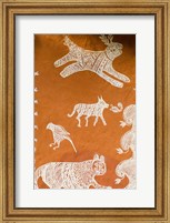 Close-up of Painting in Ranthambore National Park, Rajasthan, India Fine Art Print