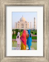 Hindu Women with Veils in the Taj Mahal, Agra, India Fine Art Print