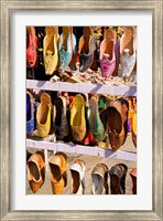 Shoes For Sale in Downtown Center of the Pink City, Jaipur, Rajasthan, India Fine Art Print