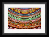Ceiling of Shree Laxmi Narihan Ji Temple, Jaipur, Rajasthan, India. Fine Art Print