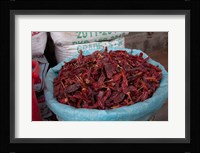 Dried chilies, Jojawar, Rajasthan, India. Fine Art Print
