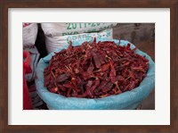 Dried chilies, Jojawar, Rajasthan, India. Fine Art Print
