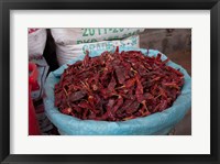 Dried chilies, Jojawar, Rajasthan, India. Fine Art Print