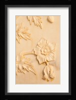 Floral Carving, Taj Mahal, Agra, Uttar Pradesh, India. Fine Art Print
