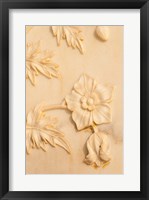 Floral Carving, Taj Mahal, Agra, Uttar Pradesh, India. Fine Art Print