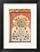 Fresco, Amber Fort, Jaipur, Rajasthan, India. Fine Art Print