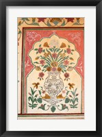 Fresco, Amber Fort, Jaipur, Rajasthan, India. Fine Art Print