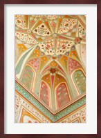 Frescoes, Ganesh Pol, Amber Fort, Jaipur, Rajasthan, India. Fine Art Print
