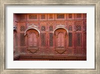 Intricately carved walls of Mehrangarh Fort, Jodhpur, Rajasthan, India Fine Art Print