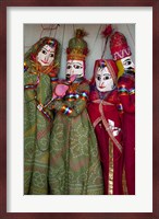 Kathputli, traditional Rajasthani puppets, Pushkar, Rajasthan, India Fine Art Print