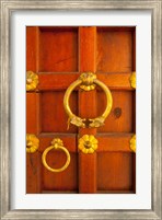Ornate door at the City Palace, Udaipur, Rajasthan, India Fine Art Print